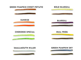 South Holston Straight Tail Worm - 12 Count Bag (Famous Little Green Worm)