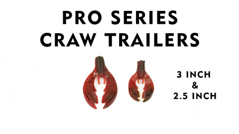 Pro Series Craw Trailer - 3 inch or 2.5 inch - 10 Count
