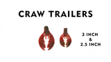 Pro Series Craw Trailer - 3 inch or 2.5 inch - 10 Count