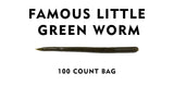 South Holston Straight Tail Worm - 100 Count Bag (Famous Little Green Worm)