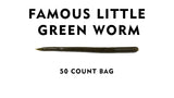 South Holston Straight Tail Worm - 50 Count Bag (Famous Little Green Worm)