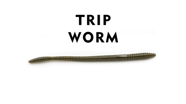 The Trip Worm - 7.25 inch - 10 Count – Bass Munitions Lures